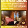 ARRIENDO CABAÑA